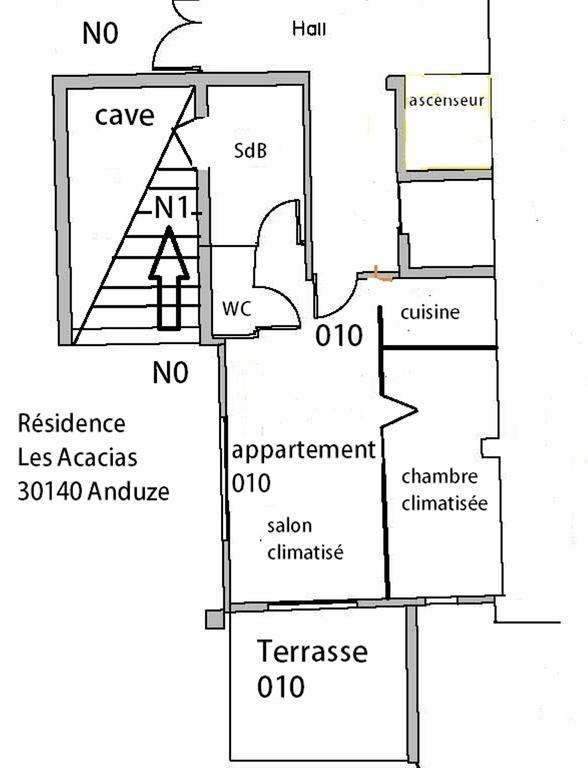 Appartement 10 Des Acacias Anduze Bilik gambar